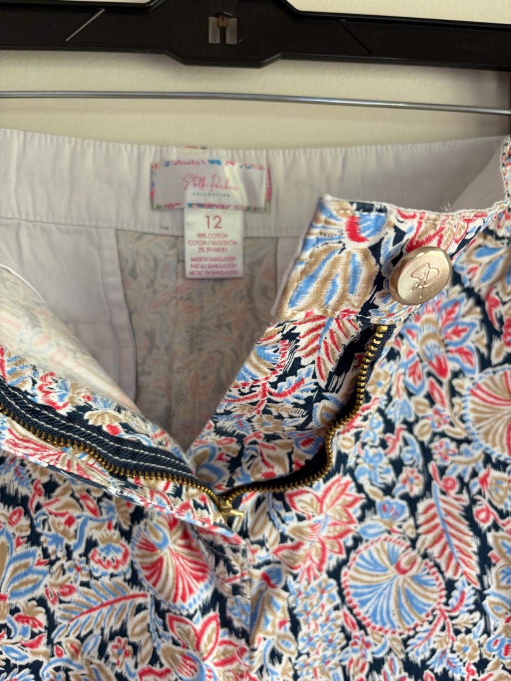 New Stella Parker Icon Floral Cotton Shorts Size 12 - Picture 5 of 5